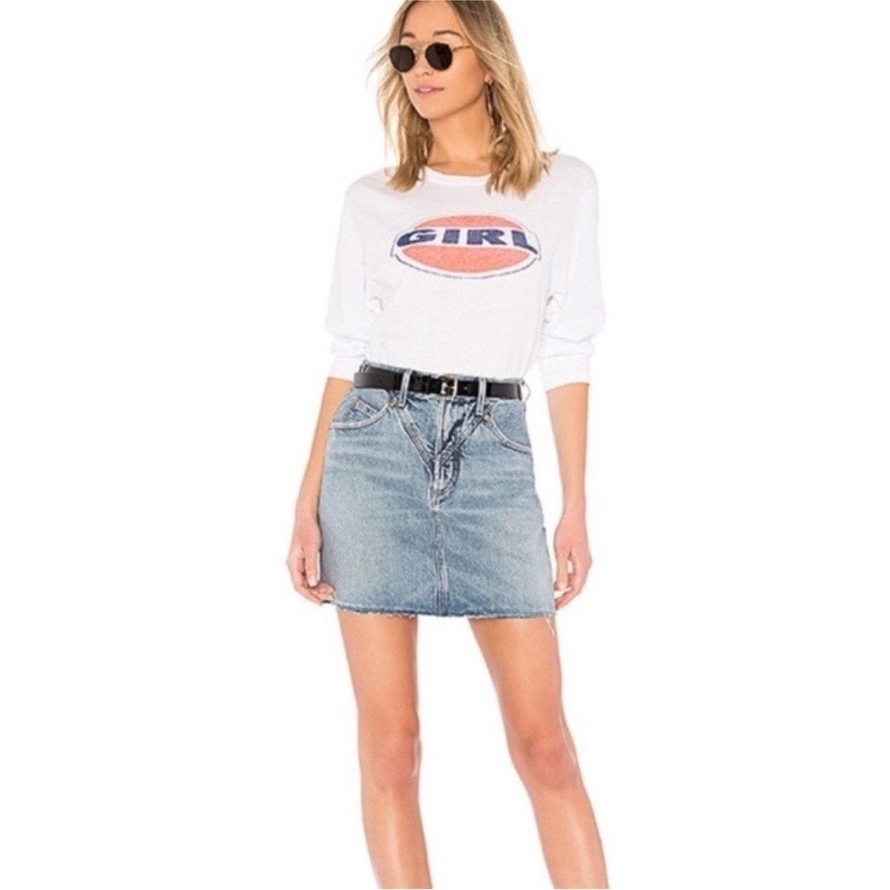 AGOLDE Palladium High Rise Jean Skirt in Renewal Size 26